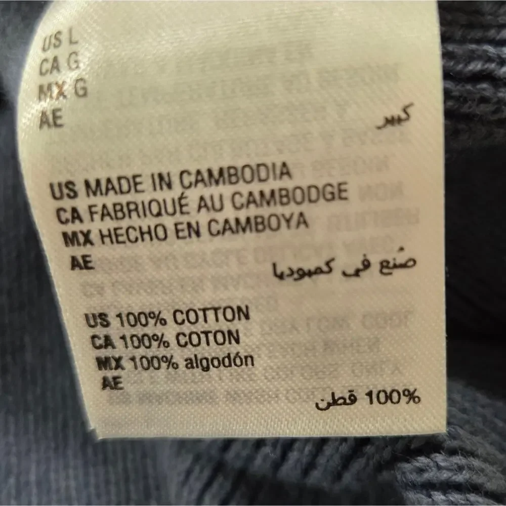 Sun + Stone Men's Hooded Sweater Mixed Knit Front Pocket NWOT Size Large